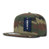 Camo Cotton Snapback Cap - Woodland Camouflage/Woodland Camouflage/Woodland Camouflage
