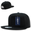 Cotton Snapback Cap - Black