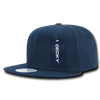 Cotton Snapback Cap - Navy Blue