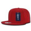 Cotton Snapback Cap - Red