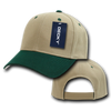 Deluxe Baseball Cap - Khaki/Hunter Green