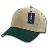 Deluxe Baseball Cap - Khaki/Hunter Green