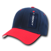 Deluxe Baseball Cap - Navy Blue/Red