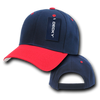 Deluxe Baseball Cap - Navy Blue/Red