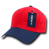 Deluxe Baseball Cap - Red/Navy Blue