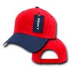 Deluxe Baseball Cap - Red/Navy Blue