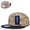 Digital Camo Snapback Cap - Navy Blue/Desert/Desert