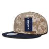 Digital Camo Snapback Cap - Navy Blue/Desert/Desert