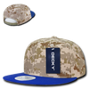 Digital Camo Snapback Cap - Royal Blue/Desert/Desert