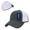 Low Crown Air Mesh Baseball Cap - Charcoal/White