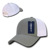 Low Crown Air Mesh Baseball Cap - Grey/White