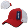 Low Crown Mesh Golf Cap - Red/White