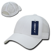 Low Crown Mesh Golf Cap - White/White