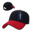 Low Structured Baseball Cap - Black/Red