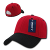 Low Structured Baseball Cap - Red/Black