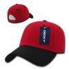 Low Structured Baseball Cap - Red/Black