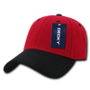Low Structured Baseball Cap - Red/Black