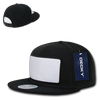Patch Snapback Cap - Black With White Patch