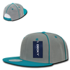 Piped Crown Snapback Cap - Teal