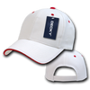 Sandwich Visor Baseball Cap - White/Red