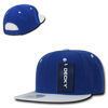 Two-Tone Flat Bill Snapback Cap - Royal/White