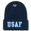 U.S. Air Force Text Beanie Cap - Dark Blue