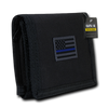 T105 - Thin Blue Line Police Tactical Wallet - Black