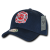 J002 - Fire Department Cap Air Mesh Structured - Dark Blue