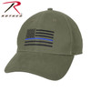 Rothco Thin Blue Line Flag Low Profile Cap (Item #4425)