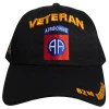 82nd Airborne Division Veteran Cap - Black