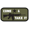Come & Take It - 2nd Amendment Morale Patch - Olive/Black