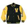 23282 - Vietnam Vet Varsity Jacket With Service Ribbons - VETERAN - Black/Gold