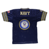 03826 - Navy Football Jersey With Navy Logo - Navy Blue