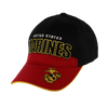 34905 - U.S. Marines Cap EGA Logo Sandwich Bill - Black/Red