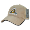 A05 - Gadsden Flag Cap - Relaxed Cotton & Trucker Mesh - Khaki