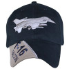 5796 - U.S. Air Force F-16 Fighting Falcon Cap - Cotton - Dark Blue