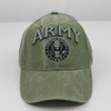 6563 - U.S. Army Emblem Cap 3-D Text - Cotton - Olive Drab