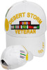 Desert Storm Veteran Cap with Medal and Ribbons - White