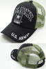 U.S. Army Cap - Army Star Logo - USA Flag Subdued - Cotton/Air Mesh - Black/Olive