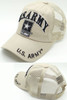 U.S. Army Cap - Army Star Logo - USA Flag Subdued - Cotton/Air Mesh - Khaki