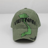 6516 - Vietnam Veteran Cap - Vietnam Map - Cotton - Olive Drab
