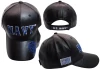 U.S. Navy Cap - Faux Leather - Black