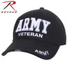Rothco Deluxe Army Veteran Cap Embroidered Low Profile (Item #3951) - Black