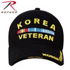 Rothco Deluxe Korea Veteran Cap Embroidered Low Profile (Item #9421) - Black