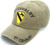 1st Cavalry Division Cap - Washed Cotton - Khaki