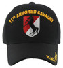 11th Armored Cavalry Division Cap - Black Horse - Black
