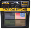 T96 - Tactical Mini Patches - USA Flag Reversed - 4-Pack Multi-Color