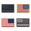 T96 - Tactical Mini Patches - USA Flag Reversed - First Responder 4-Pack