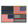 T96 - Tactical Mini Patches - USA Flag Reversed - First Responder 4-Pack