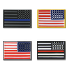 T96 - Tactical Mini Patches - USA Flag Reversed - First Responder 4-Pack